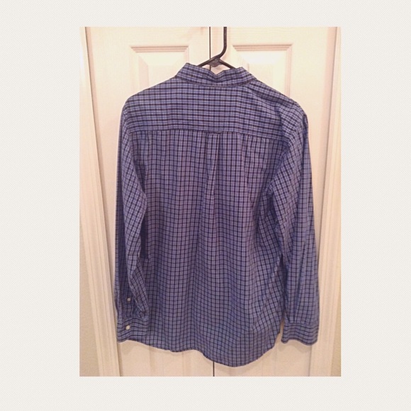 Chaps Plaid Long Sleeve Button Down Size M - Picture 4 of 5